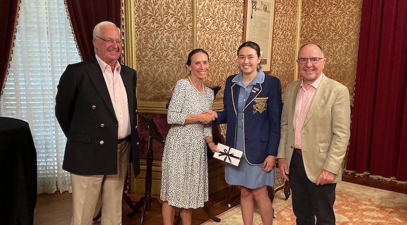 Mr Tony Pratt, Dr Leslie Gillespie, Sarah Abusah and Mr Roger Gillespie